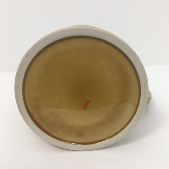 Wade Ireland Big Ben Tankard Mug Gloss Tan Silver Rimmed Leaf Handle London 1980 - Picture 10 of 12